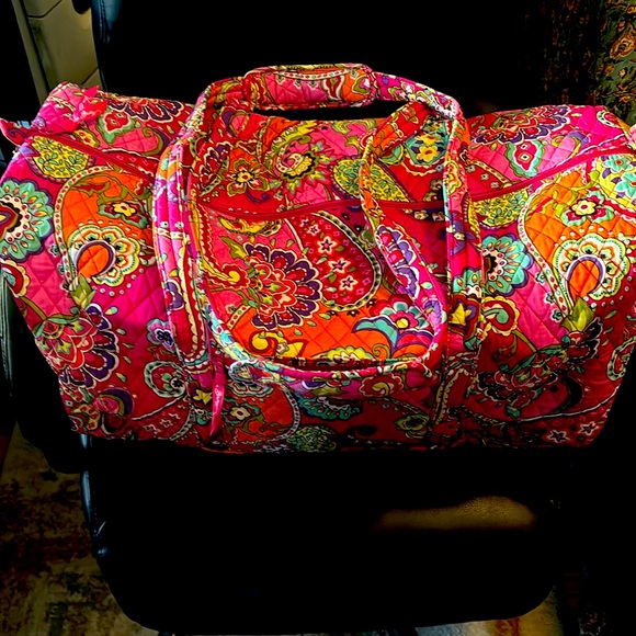 Vera Bradley Pink Swirl Large Tote - Picture 1 of 11